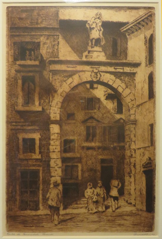 Conrad:  Verona. Porta di Sanmicheli (Radierung)