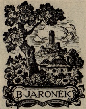 Bohumir Jaronek, dřevoryt, Holzschnitt, Ex libris