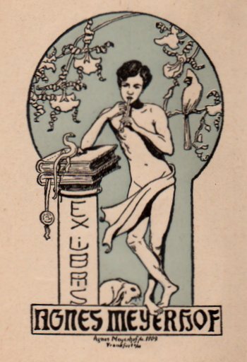 Agnes Meyerhof, Ex libris, Holzschnitt