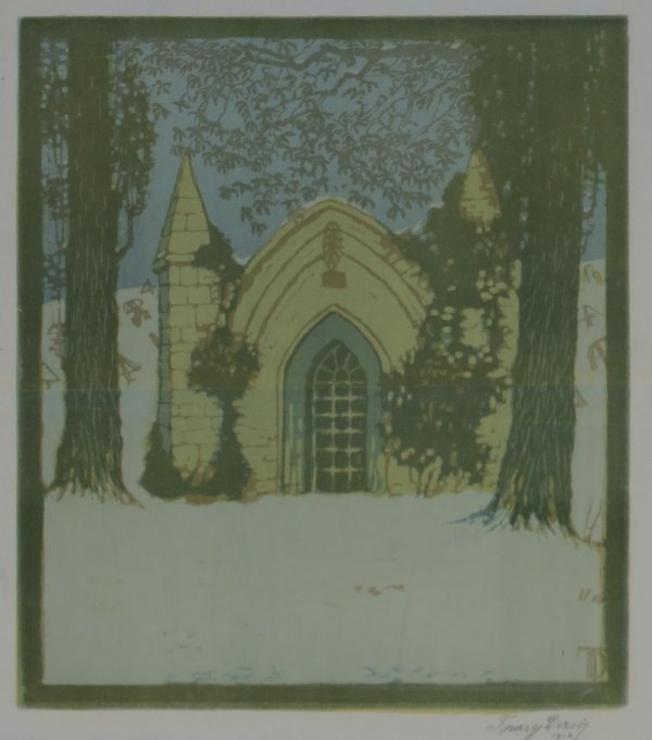 Tipary Dezsö, Dezsö Tipary, ohne Titel, Farblinolschnitt, színes linómetszet, 1912