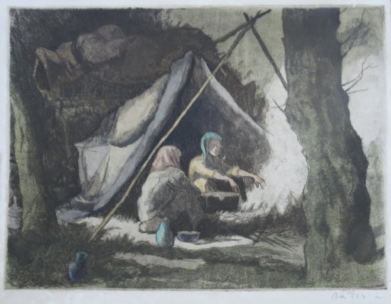Zádor: Radierung ohne Titel 