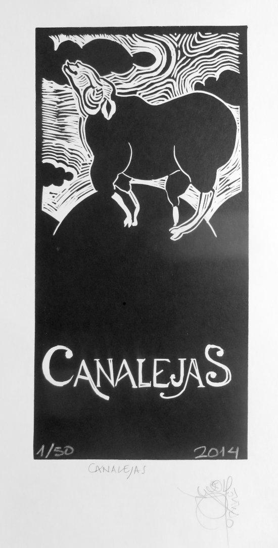 Jorge Alfonso, Canalejas, Linolschnitt 2014