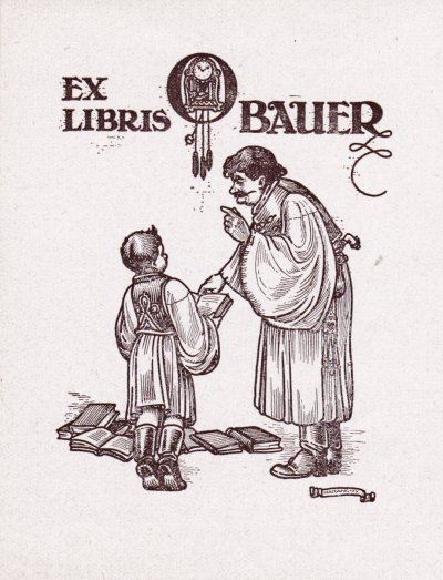 Haranghy: Ex libris Bauer