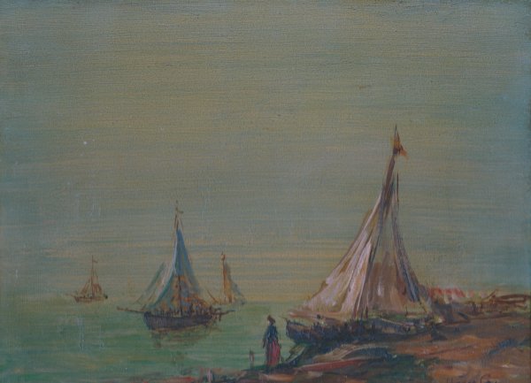 Hry Gyula (1864-1946): o.T. (Segelboote)