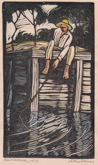 Nagy Sndor: Nyrdszereda (Holzschnitt 1928)