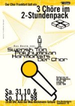 Plakat 1998: 3 Chre im 2-Stundenpack